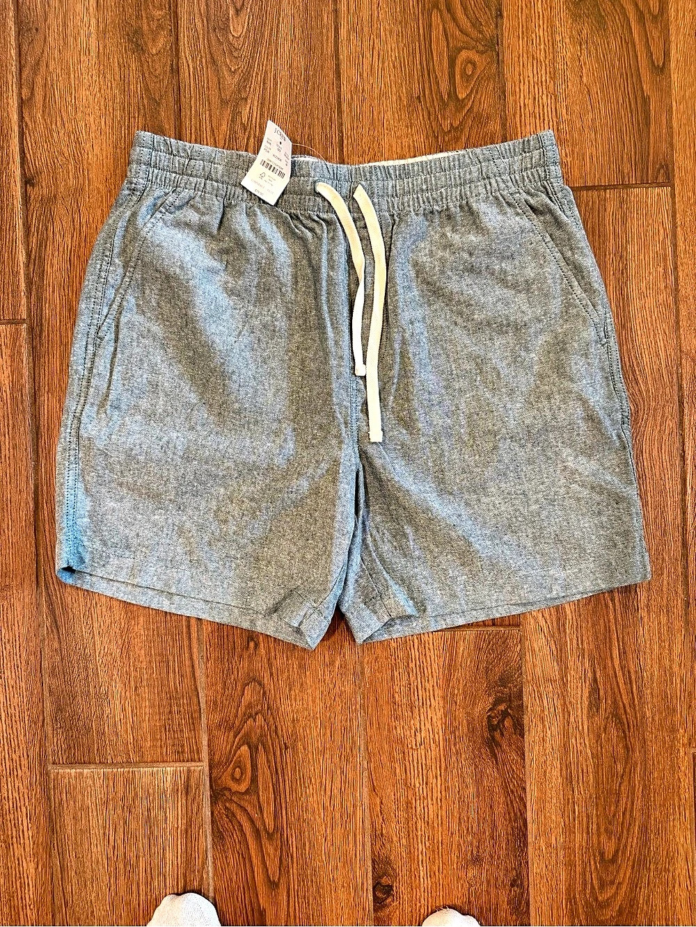 J.Crew Dock Shorts 6” Linen-Cotton green / men’s Medium /NWT